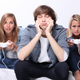 Illustration for article titled Fake Gamers of the Week: Bored Blonde Teenagers with Mismatched Controllers